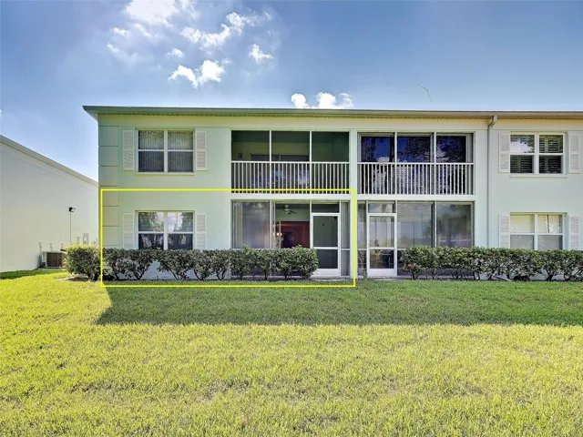 Rear of building (condo bottom left, 1st floor)