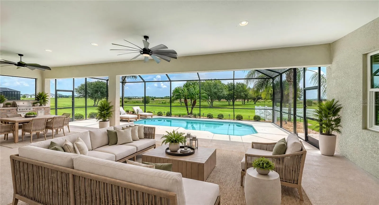 Virtually Staged Lanai