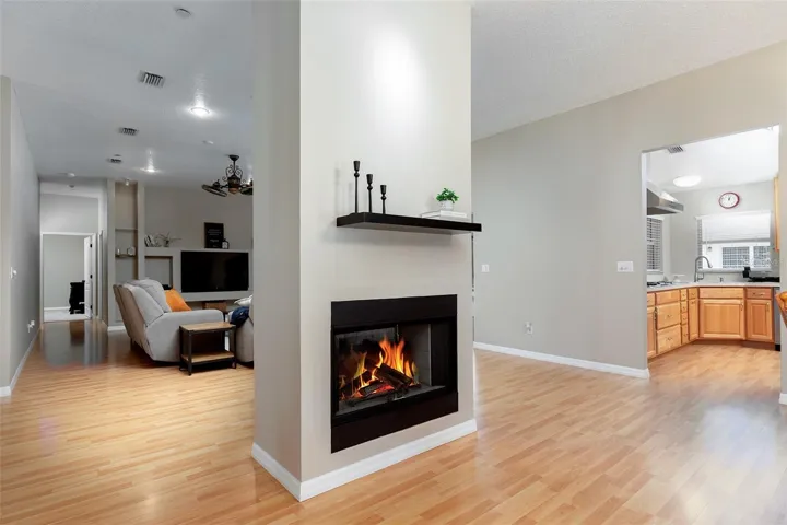Fireplace - Split Living & Dining