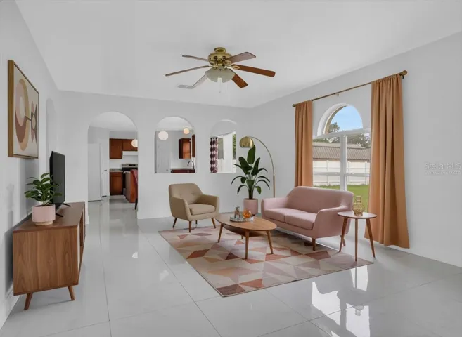 Virtually Staged Living room