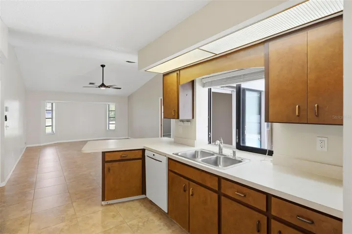 Kitchen is centrally located....