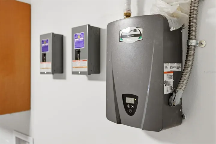 Apartment tankless hot water heater