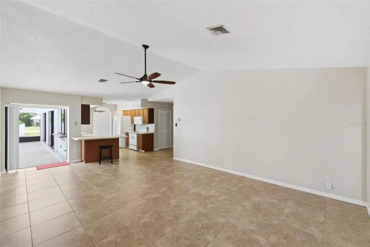 Spacious Family room....