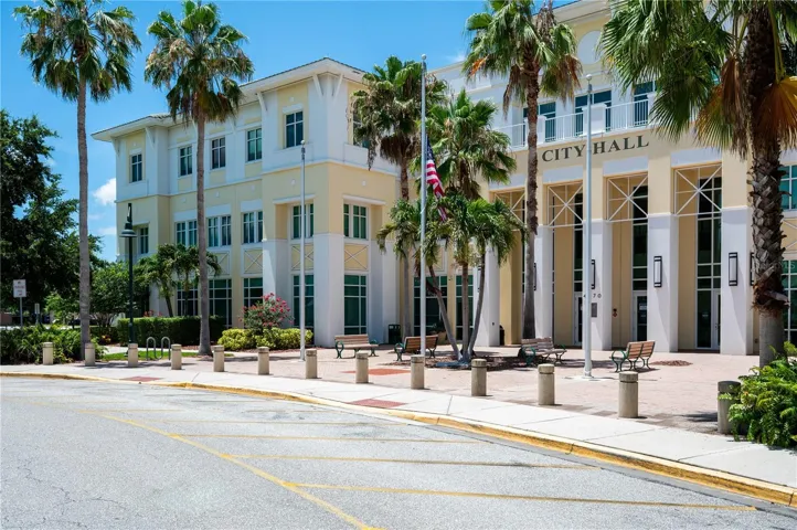 Nearby civic and community campus featuring government offices and public facilities.