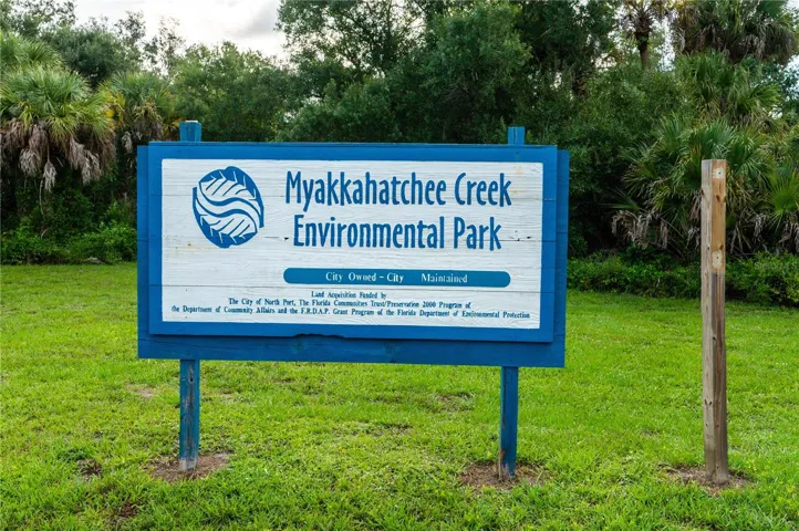 Welcome to Myakkahatchee Creek Environmental Park.One of North Port's largest nature preserves.