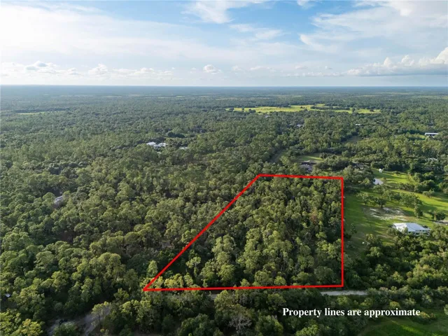 Approximate property boundaries shown – 7.15 acres of wooded privacy in North Port.