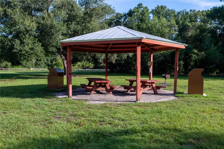 Picnic pavilion available for visitors.