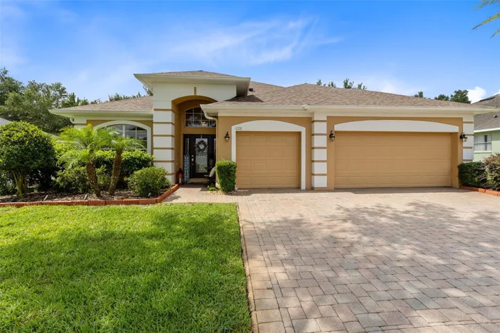 Pavered Driveway and Front Entry