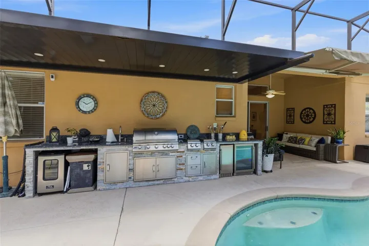Grill, Cooktop, Refrigeration, Custom Awning