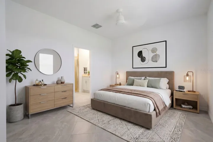 Virtually Staged Primary Bedroom!