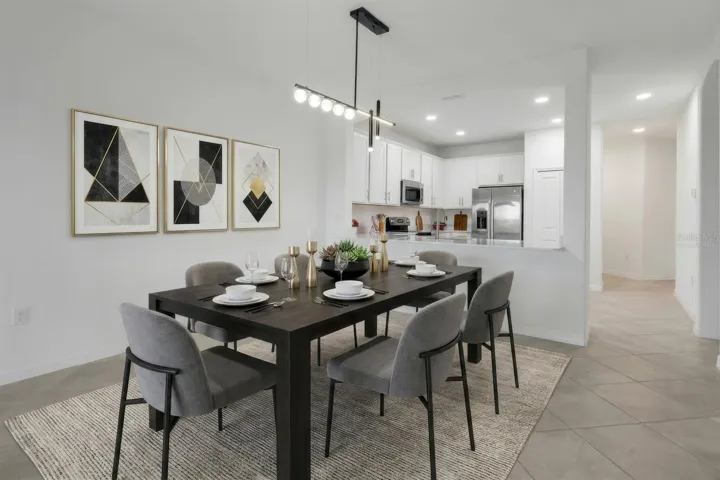 Virtually Staged Dining Room!