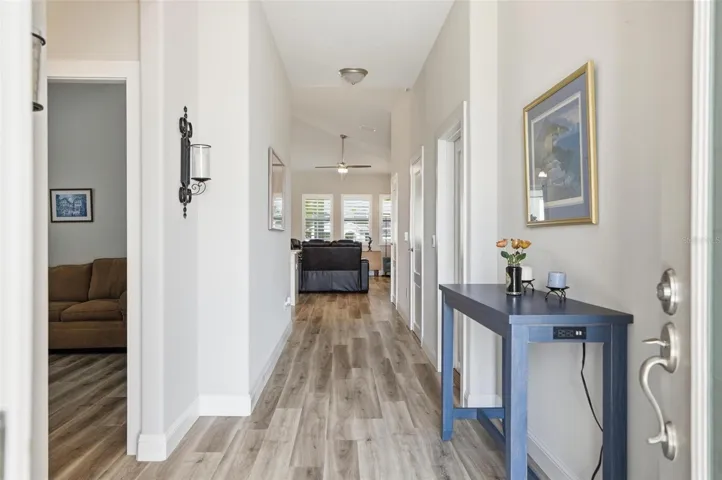 Foyer towards living area