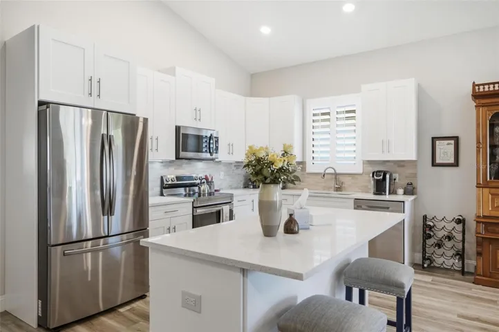 Kitchen from living room