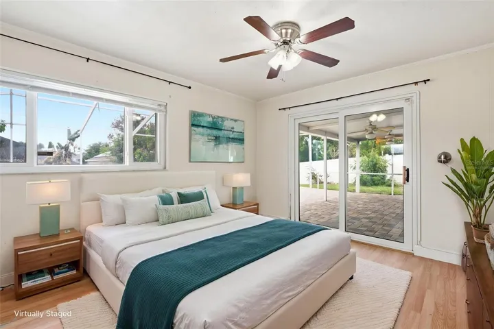 Virtually staged; can be the second master, a bonus room, den, or office