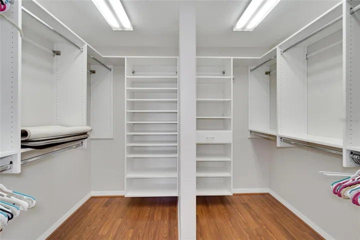 Split Custom Designed Closet