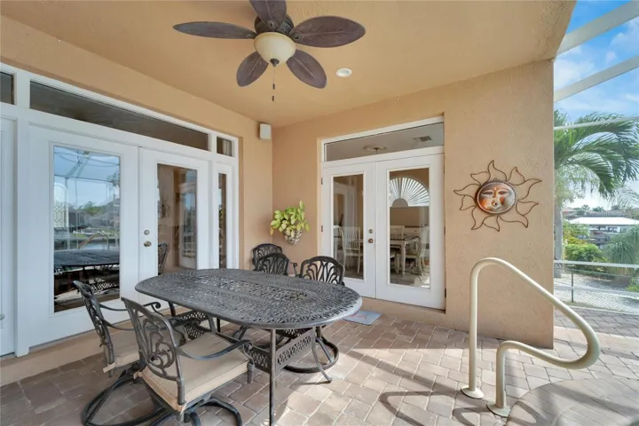 French Doors leading to LivingRoom on Left - French DoorsLeading to Dinette on Right