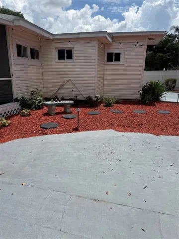 Backyard relaxing area