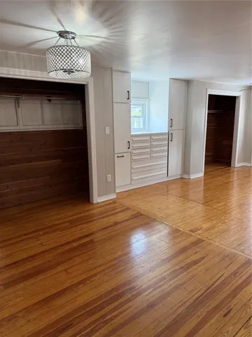 Primary bedroom closets and Built in drawers/shelves