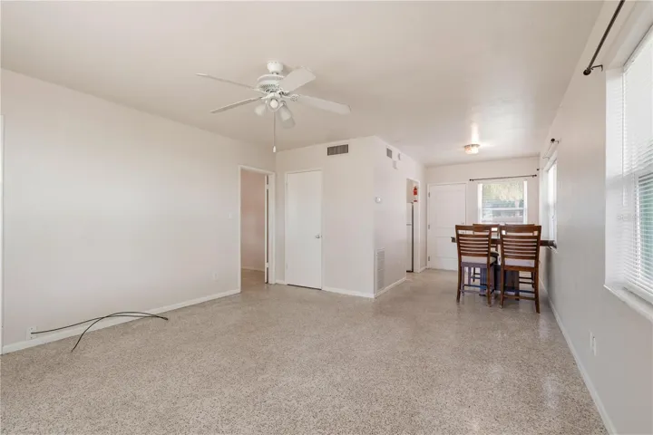 Terrazzo floors throughout