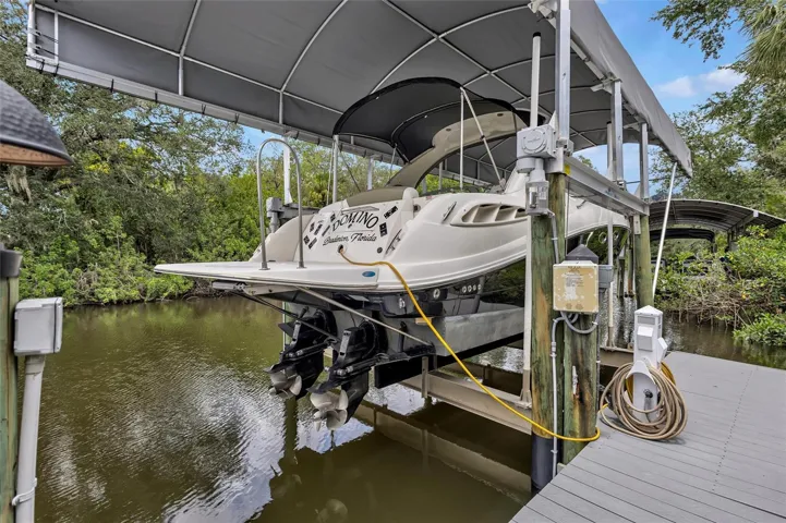 16,000 pound lift and dock with electric and water