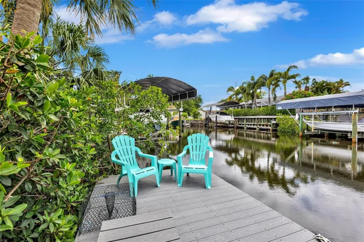 Detachable, floating dock.
