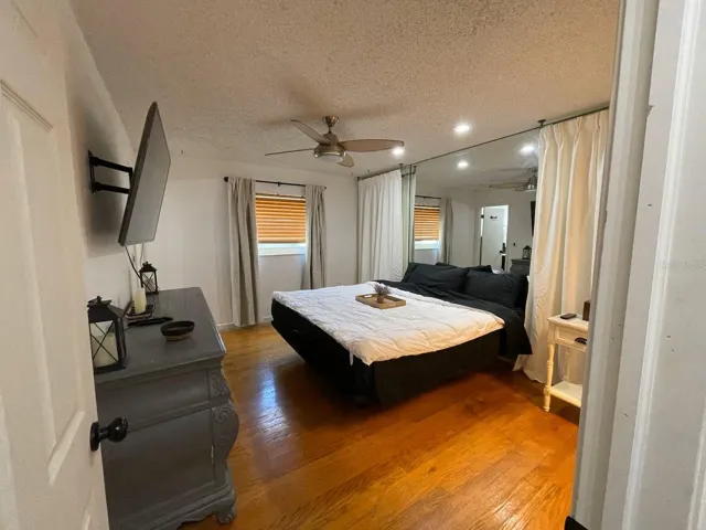 Primary bedroom wood floors