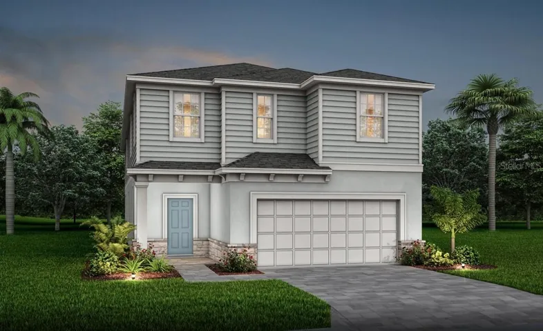 Exterior Design. Artistic rendering for this new construction home. Pictures are for illustrative purposes only. Elevations, colors and options may vary.