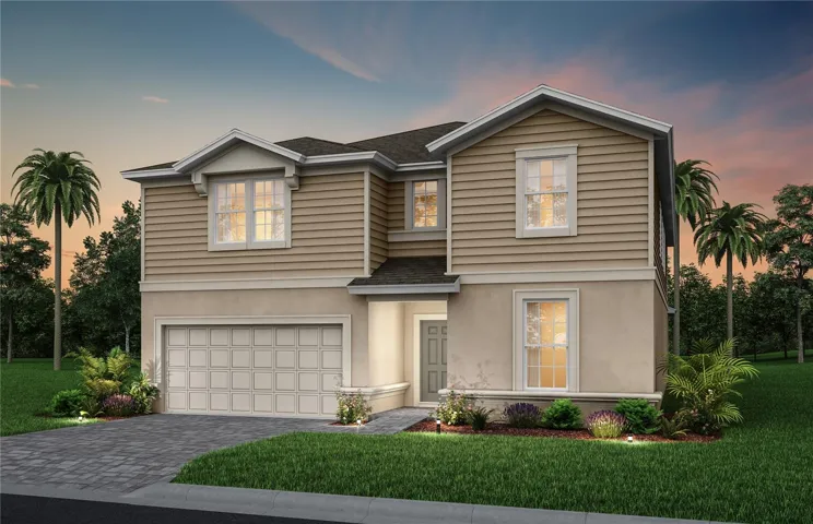 Exterior Design. Artistic rendering for this new construction home. Pictures are for illustrative purposes only. Elevations, colors and options may vary.