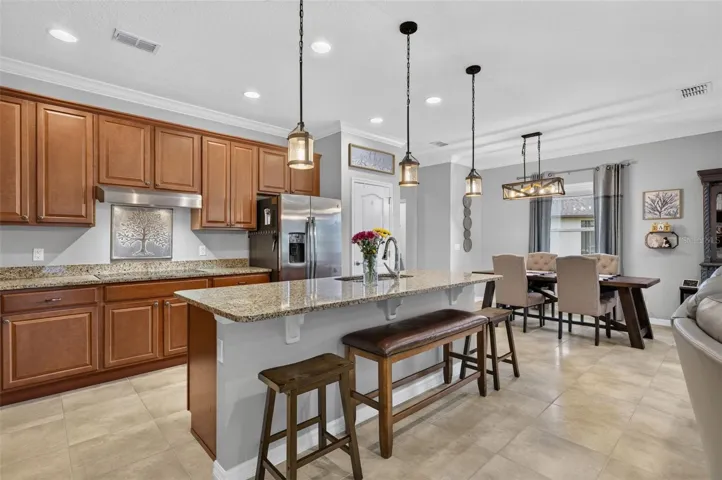 Kitchen to Living Room | Seamless flow between the kitchen and living areas enhances the home's open design.