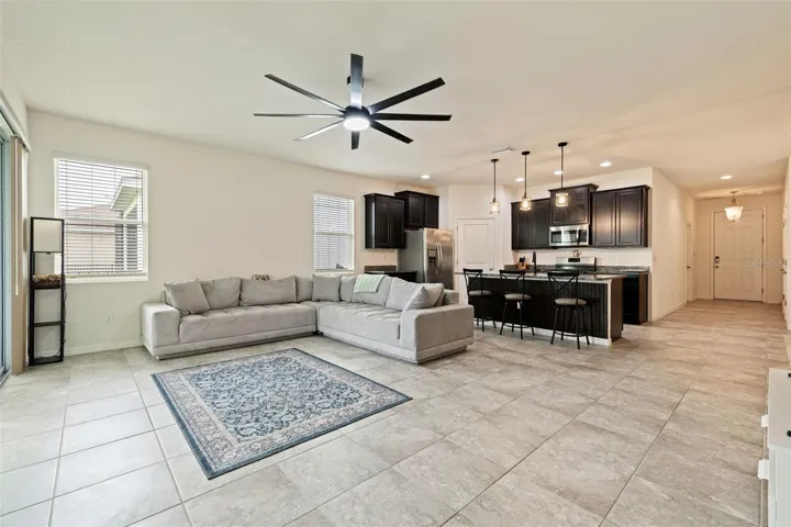 Family Room and Kitchen