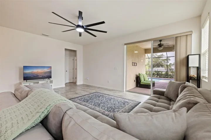 Family Room facing patio