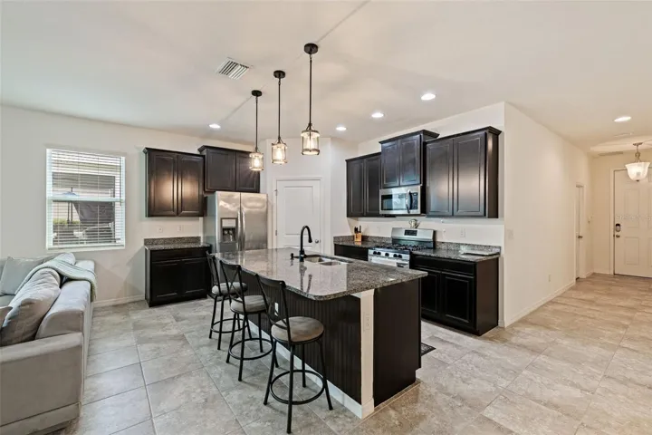 Kitchen facing entrance