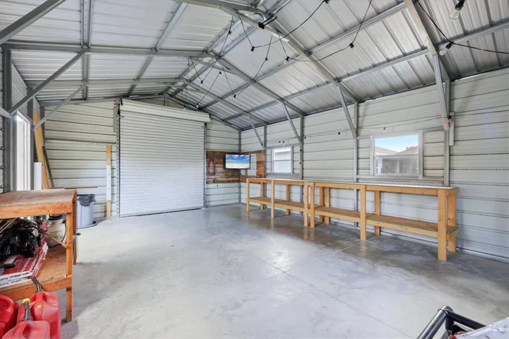 Shed interior
