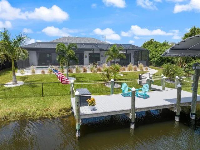 Dock Extends Out Into Canal. With Low Tide or Droughts Not Being an Issue to Launch.