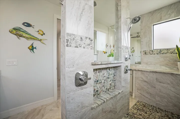 Dual Shower Heads and A Rain Shower Head