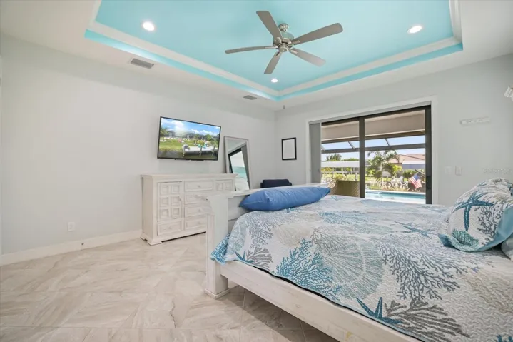 Primary Bedroom Has Custom Blackout Blind And Custom Bahama Shutters