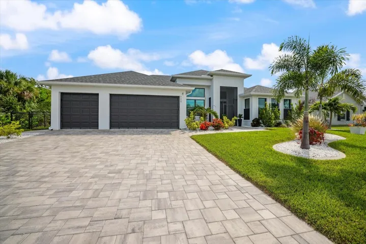 Upgraded Extra Wide Paver Brick Driveway