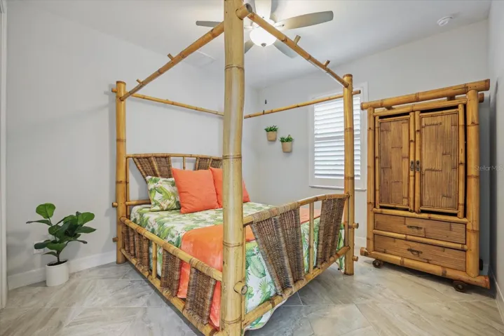 Third Bedroom Has Custom Bahama Shutters