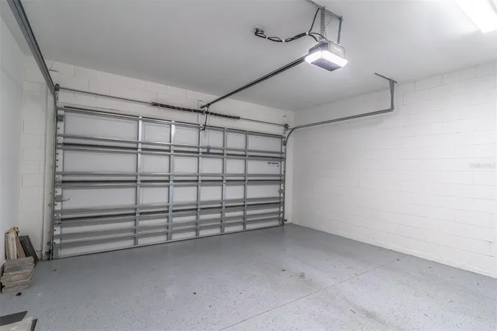 Roomy 2-car garage with room for storage.