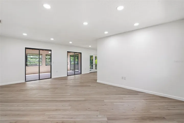 Living Room has two sliding doors and window for Natural Lighting