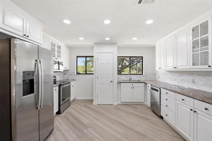 Kitchen with Stainless Steel Appliances and plenty of Cabinetry