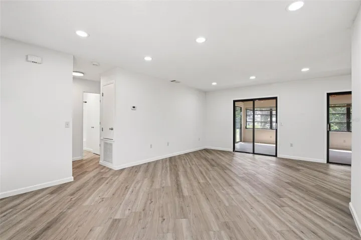 Living Room has two sliding doors and window for Natural Lighting