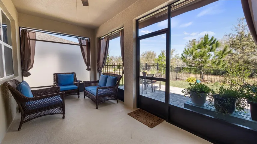 Screened in lanai