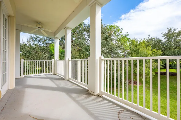 Wrap around balcony.