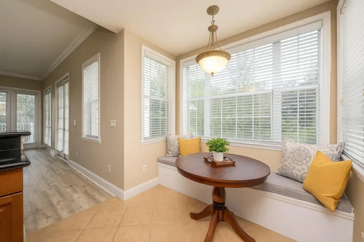 Casual breakfast nook. Virtually Staged.