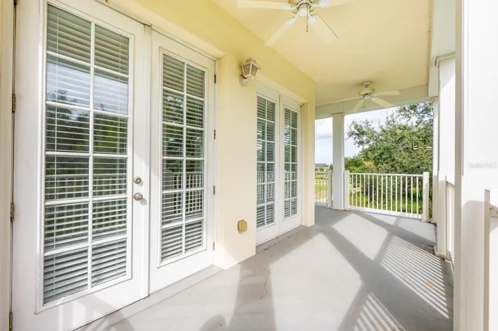 Wrap around balcony.