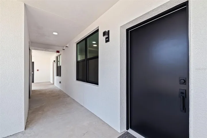 Front door of Unit 201