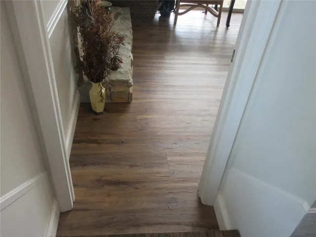 Lower story stairwell entrance