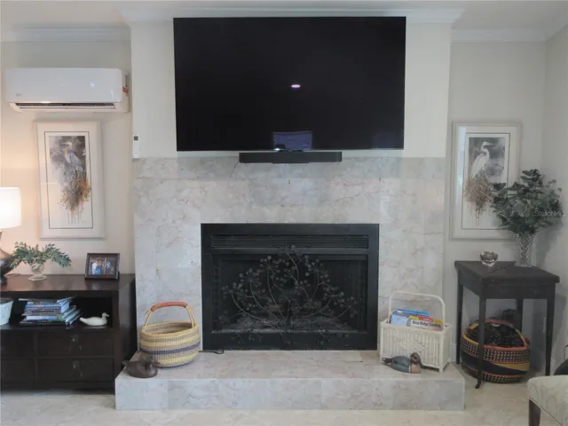 upgraded fireplace