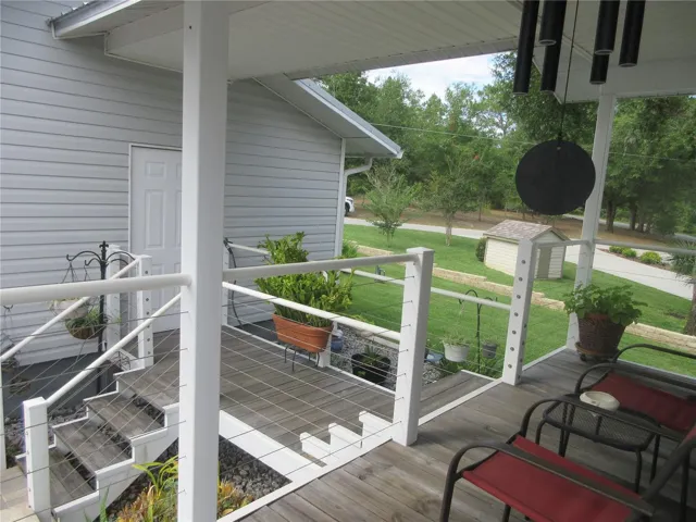 breezeway connecting to 2 car garage / bath